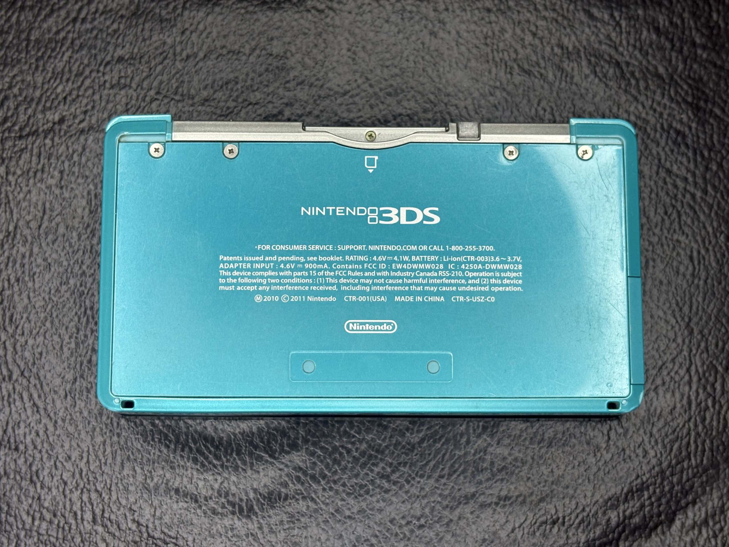 Nintendo 3Ds modelo Old original color Aqua Blue - Imagen 5