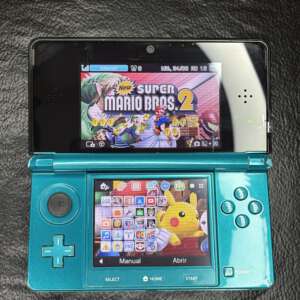 Nintendo 3Ds modelo Old original color Aqua Blue
